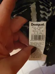 Vorschaubild 2 von Damen Parka Jacke Gr. 42/XL Blau Kapuze Stickerei Bohemian