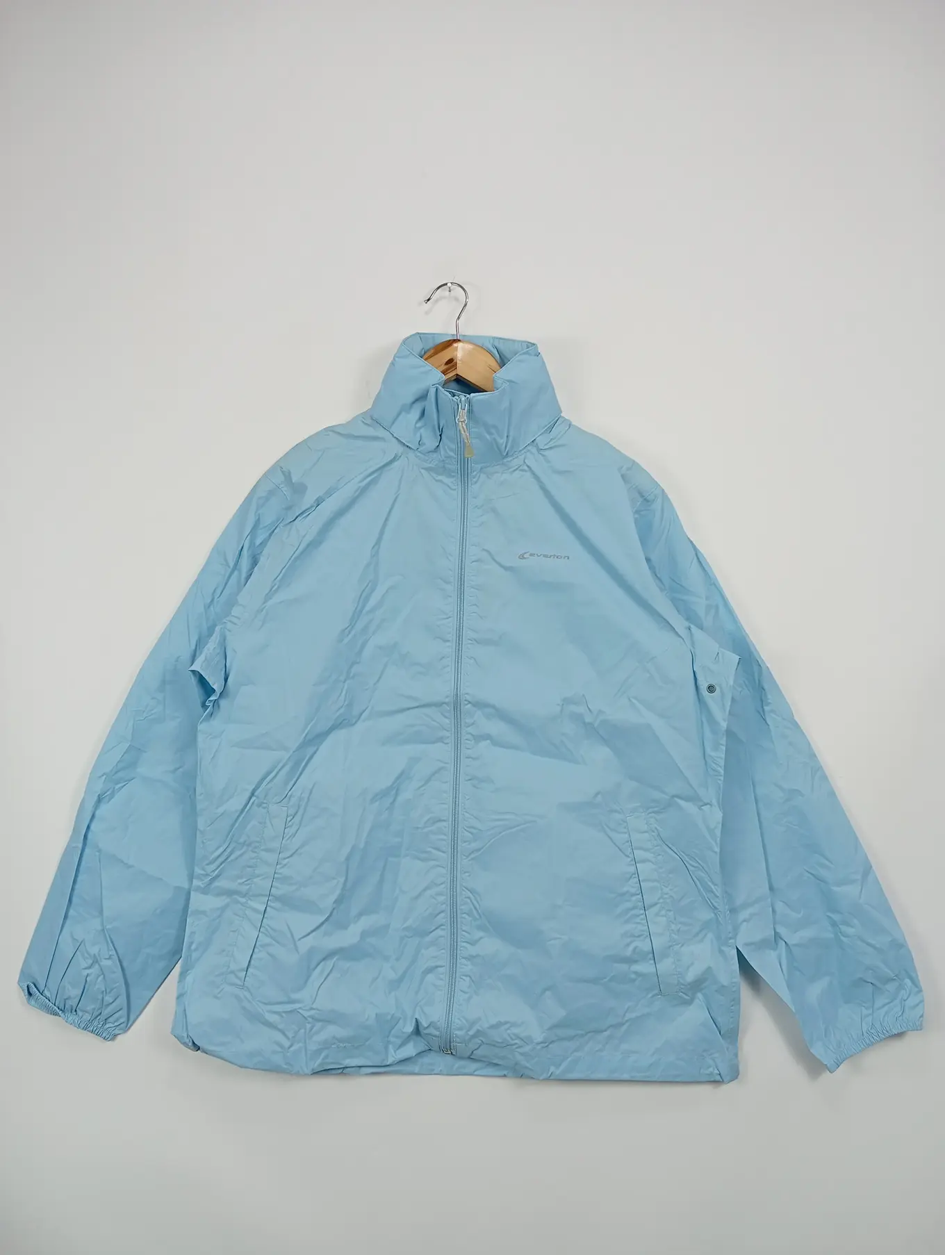 EVERTON Damen Regenjacke Outdoor Blau Gr. 42/L Windbreaker Übergangsjacke