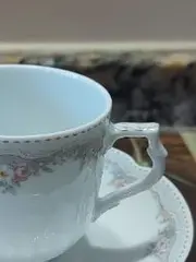 Vorschaubild 2 von KAISER Tasse Untertasse Set Weiß Keramik Klassisch Charmant Blumenmuster