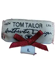 Vorschaubild 3 von Damen Langarmshirt Rot Gr. L Raffung V-Ausschnitt