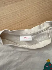 Vorschaubild 5 von Pullover Kinder Gr. 92 Weihnachten Tiermotiv Beige Baumwolle