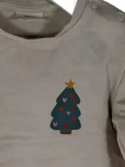 Vorschaubild 3 von Pullover Kinder Gr. 92 Weihnachten Tiermotiv Beige Baumwolle