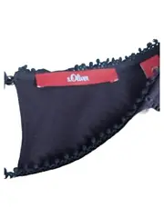 Vorschaubild 4 von Damen Bluse Gr. 40 Blau Ärmellos Spitze Viskose Feminin