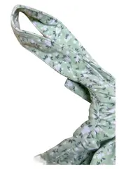 Vorschaubild 2 von Sommerkleid Damen Gr. M Grün Blumenmuster Mini Trägerkleid