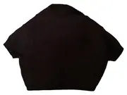 Vorschaubild 2 von Damen Bolero Strickjacke Kurzarm Schwarz Gr. 40/L Baumwolle