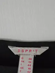 Vorschaubild 4 von Damen Langarmshirt Bluse Gr. 40 L Schwarz Viskose Casual Basic Tunika