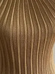Vorschaubild 2 von Damen Rollkragen Top Gold L Rippstrick Elegant Party