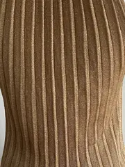 Vorschaubild 3 von Damen Rollkragen Top Gold L Rippstrick Elegant Party