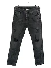 Vorschaubild 1 von Jeans Herren Destroyed Jeans Grau W32 L31 Streetwear Denim