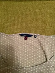 Vorschaubild 4 von Damen Top Bluse Gr. 36 Grau Geometrisch Ärmellos Viskose