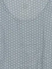 Vorschaubild 2 von Damen Top Bluse Gr. 36 Grau Geometrisch Ärmellos Viskose