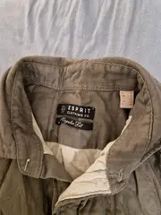 Vorschaubild 3 von Herren Freizeithemd Gr. S Grau Regular Fit Langarm Baumwolle