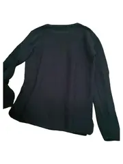 Vorschaubild 4 von Pullover Damen Gr. S Grün Rippstrick Baumwolle Langarm