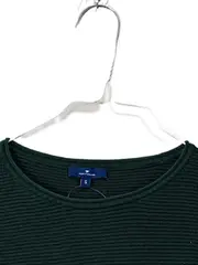 Vorschaubild 2 von Pullover Damen Gr. S Grün Rippstrick Baumwolle Langarm