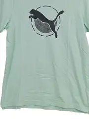Vorschaubild 4 von Herren T-Shirt Kurzarm Baumwolle Logo Print Sportlich Grün S