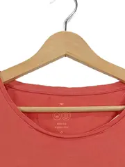 Vorschaubild 2 von Damen T-Shirt Strandmotiv Gr. S Koralle Organic Cotton