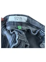 Vorschaubild 5 von Cecil We Love Denim Jeans Regular Fit Damen Grau W31 L27 Nieten Strass