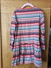 Vorschaubild 2 von Mädchen Freizeitkleid gestreift Rüschen Minikleid bunt Gr. 116