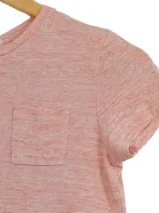 Vorschaubild 4 von Mädchen T-Shirt Rosa Meliert Gr. 146/152 Brusttasche Casual