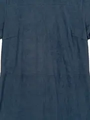 Vorschaubild 2 von Damen Freizeitkleid Gr. 36/S Petrol Wildlederoptik Kurzarm