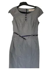 Vorschaubild 1 von Freizeitkleid Damen Gr. 36/S Grau Casual Baumwolle