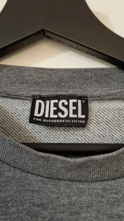 Vorschaubild 4 von Herren Sweatshirt Gr. 46/S Grau Meliert mit Schriftzug