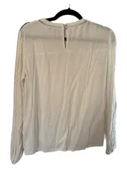 Vorschaubild 2 von Damen Bluse Langarm Viskose Spitze Beige Gr. 36/S