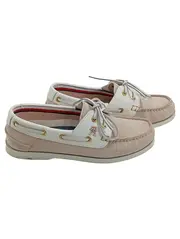 Vorschaubild 1 von Damen Bootsschuhe Mokassins Beige Weiß Gr. 37 Leder