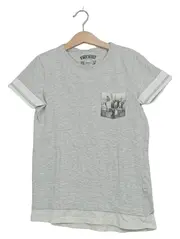 Vorschaubild 1 von Kinder T-Shirt Grau Knockout Gr. 122-128 Kurzarm City-Print