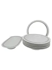 Vorschaubild 1 von studio-linie Servierset 7tlg. Porzellan Grau Modern Elegant