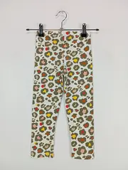 Vorschaubild 3 von Kinder Leggings Gr. 102/104 Mehrfarbig Tierdruck Baumwolle Elasthan