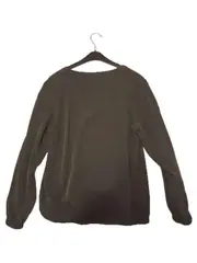 Vorschaubild 3 von Damen Langarm Shirt Bluse Oliv Gr. 36 S Viskose Casual