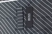 Vorschaubild 3 von Krawatte Herren Grau Gestreift Business Elegant Seide 149cm 9cm