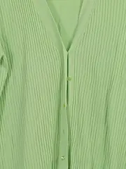 Vorschaubild 2 von TCM Strickjacke Damen Grün Rippstrick V-Ausschnitt Langarm Gr. 44 XXL
