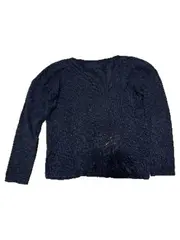Vorschaubild 2 von Damen Pullover LOVE Strick Blau Gr. XL