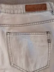 Vorschaubild 6 von Damen Jeans Hose Slim Fit Gr. 38 Beige Casual