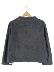 Vorschaubild 2 von Damen Fleecepullover Grau Gr. 36/S Basic Langarm