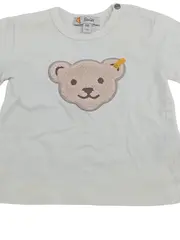 Vorschaubild 2 von Baby Langarmshirt Gr. 56 Weiß mit Teddy-Applikation Casual