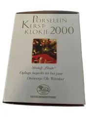 Vorschaubild 2 von Weihnachtsglocke 2000 Thule Porzellan Weihnachtsmann weiß 8cm