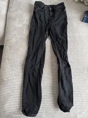 Vorschaubild 1 von Damen Slim Fit Jeans Hose Schwarz Größe 34 XS W26