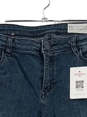 Vorschaubild 2 von Damen Jeans Hose Regular Fit W32/40/L Blau Casual Reißverschluss-Details