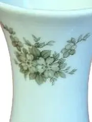 Vorschaubild 4 von Porzellan Vase Landschaftsmotiv Weiß Grün 13cm
