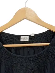 Vorschaubild 5 von Damen T-Shirt Gr. M schwarz geraffter Ausschnitt Baumwolle