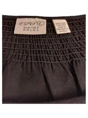 Vorschaubild 4 von Damen T-Shirt Gr. M schwarz geraffter Ausschnitt Baumwolle