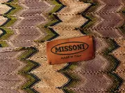 Vorschaubild 2 von Schal Damen Zickzack Muster Rosa Lila Grün Made in Italy 200x43cm