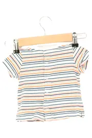 Vorschaubild 2 von T-Shirt Kinder Gr. 74 Mehrfarbig Gestreift Panda Casual