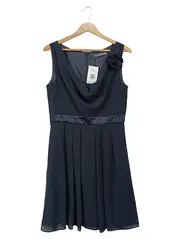 Vorschaubild 1 von Damen festliches Kleid Gr. 38/M Blau Elegant Cocktailkleid