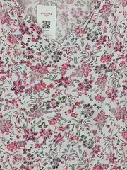 Vorschaubild 4 von Damen Bluse Blumenmuster Gr. 40 Mehrfarbig Casual Langarm