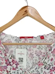 Vorschaubild 2 von Damen Bluse Blumenmuster Gr. 40 Mehrfarbig Casual Langarm