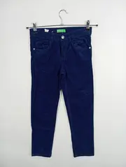 Vorschaubild 2 von Stoffhose Blau Strukturmuster Gr. 140 Casual Baumwolle